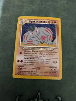 Light Machoke 49/105 Uncommon Neo Destiny Pokemon Unlimited Lightly Played - Image 1