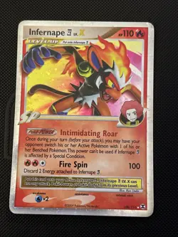 Infernape LV. X #108/111 Rising Rivals MP/Moderatly Played Pokemon 2009 - Image 1