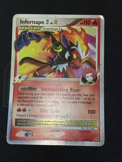 Infernape LV. X #108/111 Rising Rivals MP/Moderatly Played Pokemon 2009 - Image 2