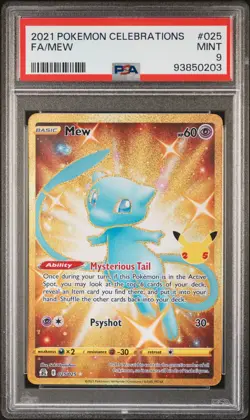 Mew 025 Celebrations Pokemon PSA 9 - Image 1