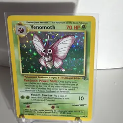 Pokemon Venomoth RARE FIRST YEAR 13/64 Jungle Holo - Non-played - Image 2