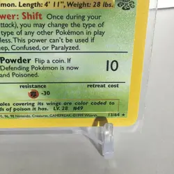 Pokemon Venomoth RARE FIRST YEAR 13/64 Jungle Holo - Non-played - Image 3