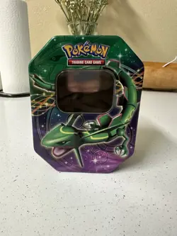 2012 Pokemon TCG Fall Legends Legendary Collector's Tin Rayquaza-EX (EMPTY) - Image 1