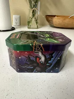 2012 Pokemon TCG Fall Legends Legendary Collector's Tin Rayquaza-EX (EMPTY) - Image 4