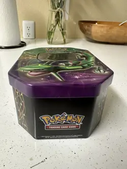 2012 Pokemon TCG Fall Legends Legendary Collector's Tin Rayquaza-EX (EMPTY) - Image 5