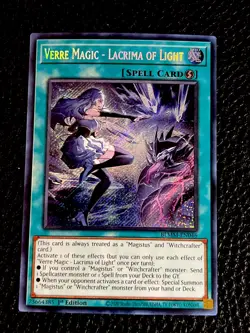 Verse Magic - Lacrima Of Light BLMM-EN046 Yugioh 1st Ed. (New) Secret Rare - Image 1