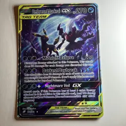 Umbreon & Darkrai GX Tag Team FAN ART CUSTOM Holo Pokemon Card - Image 1