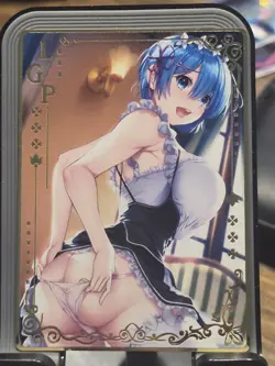 Rem Goddess Story Gold Metal Anime Waifu Card Spicy MR SSR RE:ZERO 3 - Image 1