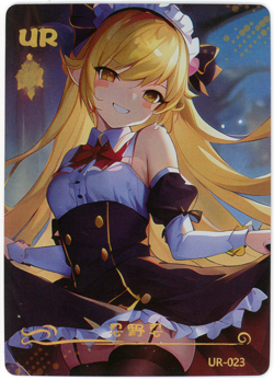 ❤SHINOBU OSHINO - Goddess Story ANIME WAIFU Card - PINK BEAUTIES 2 - UR-023 - Image 1