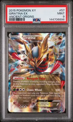 Giratina EX - 57/98 - Pokemon Ancient Origins XY Ultra Rare Card PSA 9 - Image 1