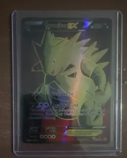Pokemon Tyranitar EX Full Art Ultra Rare Holo 91/98 XY Ancient Origins Card - Image 1