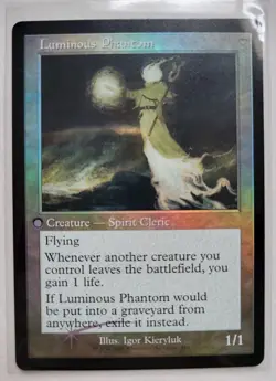 MTG - Innistrad Remastered: Lunarch Veteran/Luminous Phantom Double-Sided - Foil - Image 2
