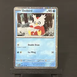 Delibird 046/193 Pokemon TCG Holiday Calendar 2025 Festive Stamp Promo - Image 1