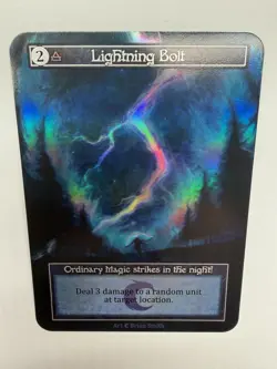 Sorcery Contested Realm - Lightning Bolt Foil Alt Art - Team Covenant Exlusive - Image 3