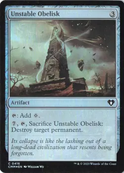 Unstable Obelisk C Commander Masters 416 LP Foil - Image 1