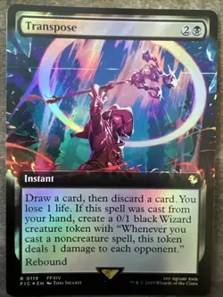 MTG FOIL Transpose Extended Art - FINAL FANTASY Commander #119 - Image 1