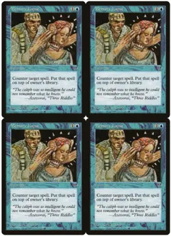 MTG Memory Lapse x4 Mirage Common NM/LP Playset - Image 1