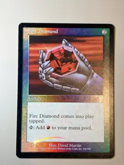 Fire diamond - English - Foil - MTG 7th edition - LP - Image 1