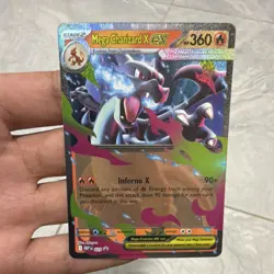 Pokemon Mega Charizard X EX Full Art Holo Double Rare 013/094 Me02 360 HP - Image 1
