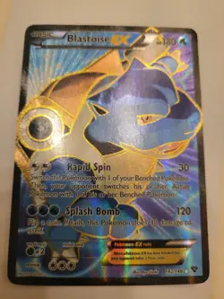 Pokemon TCG Blastoise EX 142/146 XY Ultra Rare Full Art Basic Holo LP - Image 1