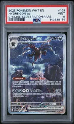 Pokemon Hydreigon ex Sv: White Flare Special Illustration Rare Holo PSA 9 - Image 1