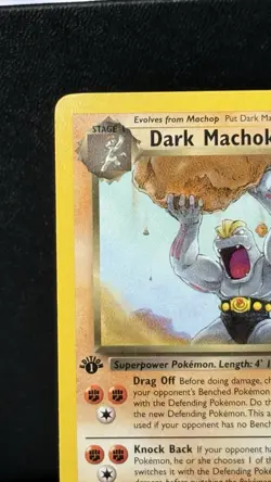 2000 Pokemon Team Rocket First Edition Dark Machoke #40/82 - Image 2