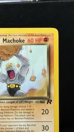 2000 Pokemon Team Rocket First Edition Dark Machoke #40/82 - Image 3