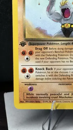 2000 Pokemon Team Rocket First Edition Dark Machoke #40/82 - Image 5