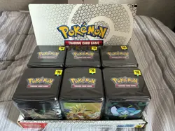Pokemon TCG: 6 Stacking Tins in Display Box - Brand New - Factory Sealed - Image 1