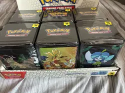 Pokemon TCG: 6 Stacking Tins in Display Box - Brand New - Factory Sealed - Image 2