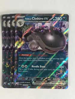 Pokemon TCG Paldean Fates 4x Playset Paldean Clodsire EX 059/091 Near Mint - Image 1