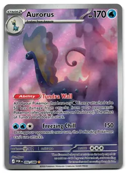 Aurorus 092/088 - 🌊 Perfect Order Illustration Rare Pokemon TCG Holo 🖤 - NM - Image 1