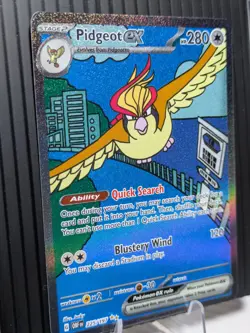 Pokemon Pidgeot ex SV03 Obsidian Flames Holo Special Illustration 225/197 280 HP - Image 2