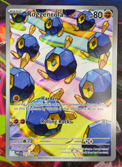 Roggenrola 127/086 NM Pokemon TCG Illustration Rare White Flare Holo - Image 1