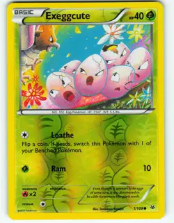 Exeggcute - Reverse Holo - 1/108 Roaring Skies - Pokemon TCG - 2015 - Image 1
