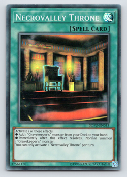 Necrovalley Throne - SOFU-EN055 - Super Rare - Yugioh - Image 1
