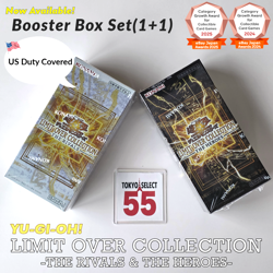 Yu-Gi-Oh Limit Over Collection THE RIVALS THE HEROES Set of 2 Japanese Ed Shrink - Image 1