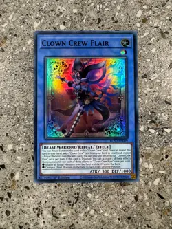 Yugioh TCG Clown Crew Flair BLZD-EN029 Super Rare 1st Edition EU NM-M - Image 1