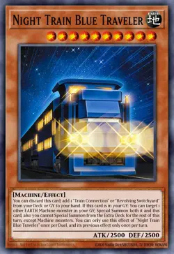 BLZD-EN007 "Night Train Blue Traveler" Super Rare Yu-Gi-Oh! - Image 1