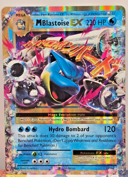 Pokemon M Blastoise EX 22 Evolutions Ultra Rare Holo Never Played NM + C2 - Image 3