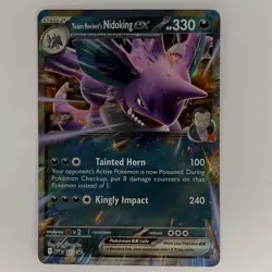 Pokemon TCG : Team Rocket's Nidoking EX SVP 217 Black Star Promo 2025 Near Mint! - Image 1