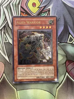 POTD-EN027 Alien Warrior Ultimate Rare UNL Edition Near Mint Yugioh - Image 1
