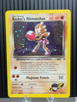 Pokemon Rocket's Hitmonchan Gym Heroes Holo Rare 11/132 60 HP English - Image 1