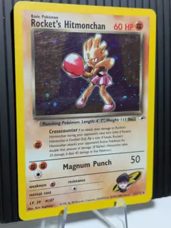 Pokemon Rocket's Hitmonchan Gym Heroes Holo Rare 11/132 60 HP English - Image 2