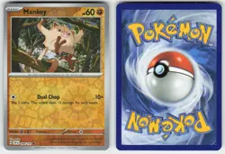 MANKEY 098/191 REVERSE HOLO C SURGING SPARKS POKEMON NM - Image 1