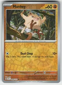 MANKEY 098/191 REVERSE HOLO C SURGING SPARKS POKEMON NM - Image 2