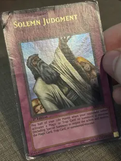 Yugioh Solemn Judgment MRD-127 Metal Raiders 1st Edition HP - Image 3