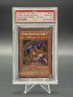 Yu-Gi-Oh! Dark Magician Girl Magician's Force 1st Ed Secret Rare MFC-000 PSA 10 - Image 1