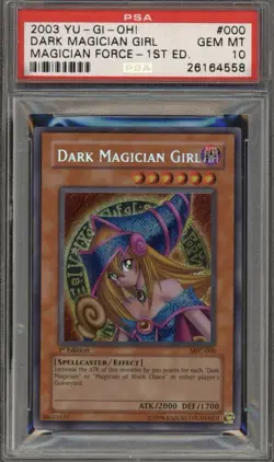 Yu-Gi-Oh! Dark Magician Girl Magician's Force 1st Ed Secret Rare MFC-000 PSA 10 - Image 3