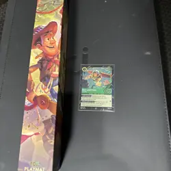Disney Lorcana Park Exclusive Toy Story Foil Playmat Sealed NIB with Buzz promo - Image 1